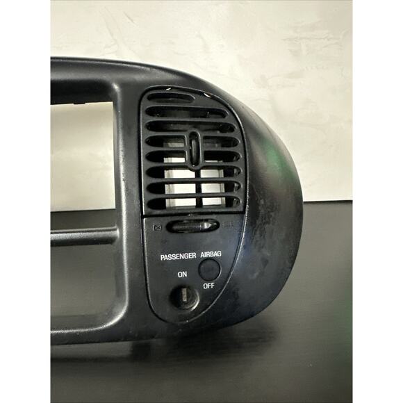 2001-2003 Ford F-150 Harley Davidson Black Radio Bezel Dash Trim Surround - Picture 6 of 12